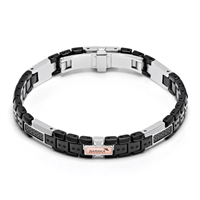 Bracelet Baraka Homme in Or rosé Diamante Black BR214203RODN070018
